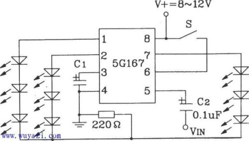 最简单的3W 4Ω功放电路图 LM386集成电路方案